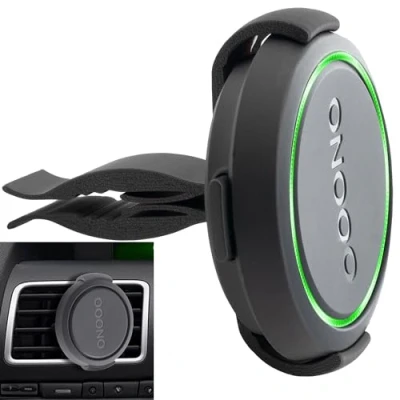 Afbeelding van houder ventilatie voor Ooono 2 Co Driver No.2 Mount Clip ventilatierooster No2 V2 (zwart)