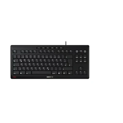 Afbeelding van Cherry Stream Keyboard TKL, Duits ontwerp, QWERTZ toetsenbord, bekabeld Blue Angel, SX schaarmechanisme, stille druk, zwart