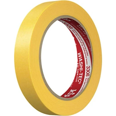 Afbeelding van Afplaktape Kip FineLine 18 mm x 50 meter (geel)