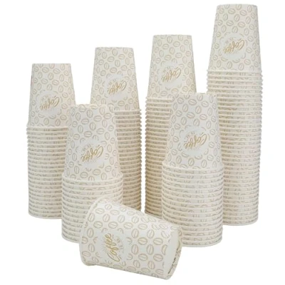 Afbeelding van Caramont 100 espressobekers van karton, milieuvriendelijk, wegwerpbaar, hittebestendig, hoogwaardig ideaal voor alle warme dranken; koffie, thee, chocolade enz.