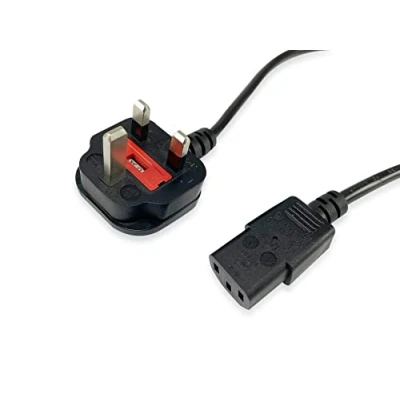 Afbeelding van Equip IEC stroomkabel UK C13 naar BS1363 2 m stekker/bus zwart