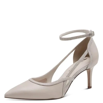Afbeelding van Tamaris Klassieke pumps, Dames, Maat: 36, Ivory comb Leer en textiel