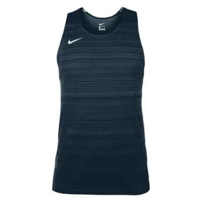 Afbeelding van NIKE NT0300 451 Heren Stock Dry Miler Singlet Tanktop Navy Maat M, Marine., M