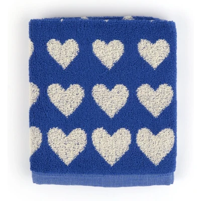 Afbeelding van Keukendoek Bunzlau Castle Hearts Royal Blauw