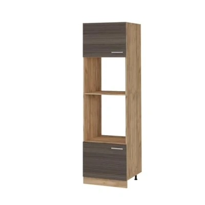 Afbeelding van Vicco Magnetronkast R Line, Edel grijs/Krachtige eik goud, 60 cm