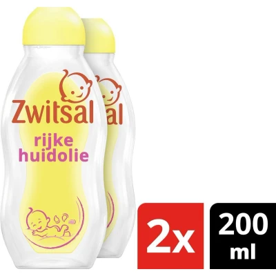 Afbeelding van Zwitsal Rijke Huidolie 2 x 200 ml