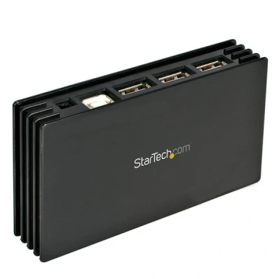 Afbeelding van StarTech.com ST7202USBGB interface hub USB 2.0 480 Mbit/s Zwart