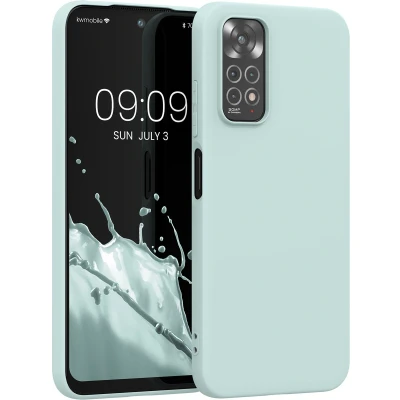 Afbeelding van kwmobile telefoonhoesje geschikt voor Xiaomi Redmi Note 11 / 11S Hoesje smartphone Back cover in cool mint