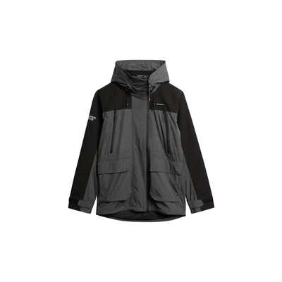Afbeelding van Superdry Mannen Ultieme Windjack met Textuur Grijs Grootte: XL