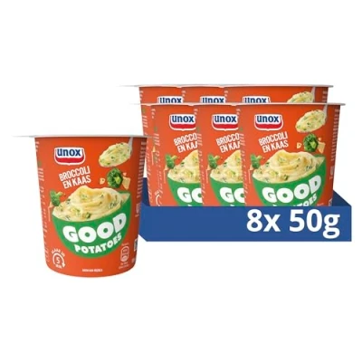 Afbeelding van Unox Good Potatoes Broccoli en Kaas klaar binnen 5 minuten 8 x 50 g
