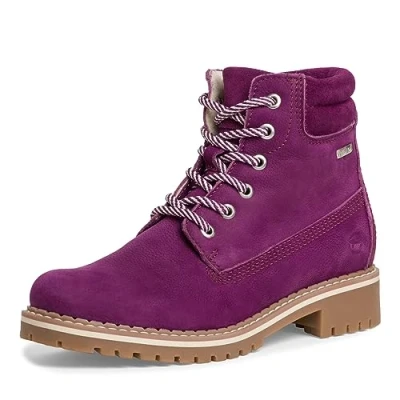 Afbeelding van Tamaris Snowboots, Dames, Maat: 36, Purple Leer en imitatieleer