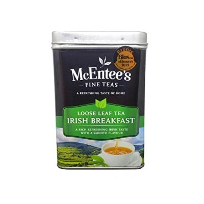 Afbeelding van McEntee&#039;s Irish Breakfast Tea 500g X 2 TINS AWARD WINNEN &amp; BLENDED IN IERLAND. STERK CITRUSY. Een traditionele Ierse mix van Ceylon en Assam losse thee