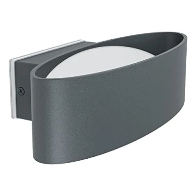 Afbeelding van EGLO CHINOA Wandlamp buiten LED 27 cm antraciet