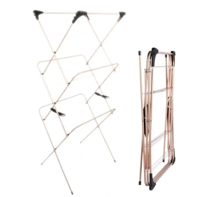 Afbeelding van Beldray 3 Tier Airer Large Clothes Horse Drying Rack 7KG opvouwbaar Rose Gold