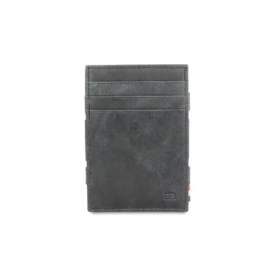 Afbeelding van Garzini Magic Wallet Essenziale met Muntvak RFID Leder Brushed Zwart