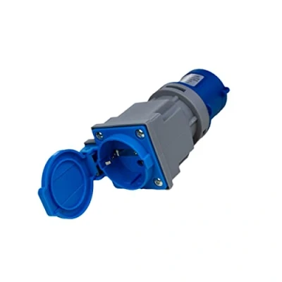 Afbeelding van CEE Adapter Compacte stroomadapter EE stekker Schuko stopcontact