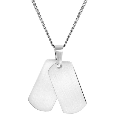 Afbeelding van Lucardi Ketting silvercoloured, Heren, Maat: 70, Silver coloured