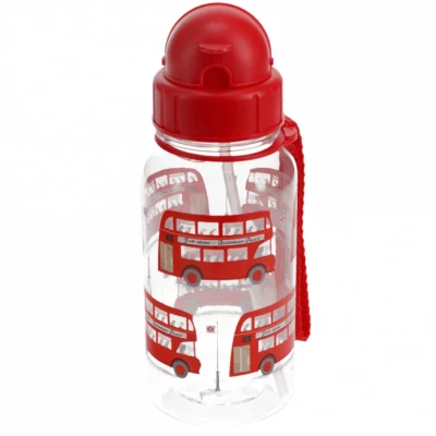 Afbeelding van Rex london drinkfles met rietje tfl routemaster bus 500 ml
