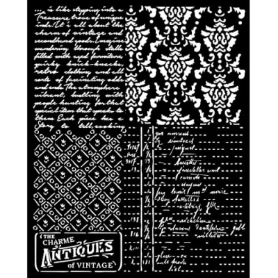 Afbeelding van Stamperia Dikke stencils voor scrapbooking, albums, kaarten maken, bullet journal en meer, gemengde patronen, flexibel materiaal, gemakkelijk schoon te perfect ambachten geschenken