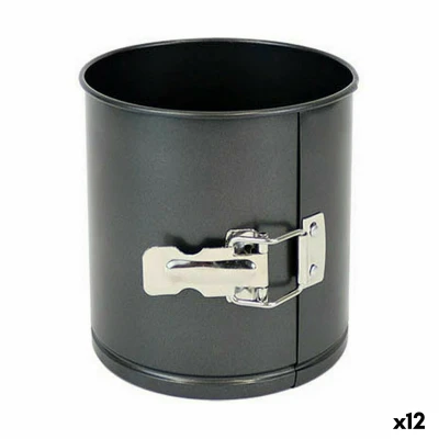Afbeelding van Springvorm Pan Quttin Koolstofstaal Zwart 14 x 12 cm (12 Stuks)