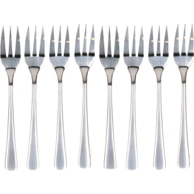 Afbeelding van 12x stuks RVS taartvorkjes/gebakvorkjes van 15 cm Vorken
