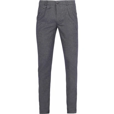 Afbeelding van Suitable Chino broek Pico Pleat Donkerblauw (navy) Maat 102 Heren Mannen broeken