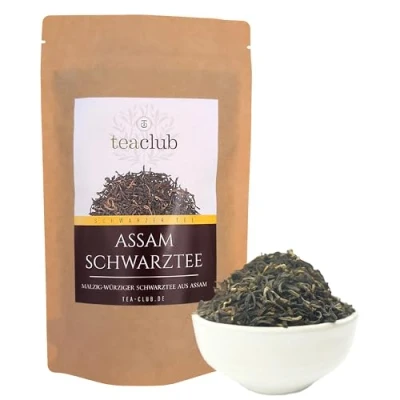 Afbeelding van Assam zwarte thee los 100g, Second Flush thee, Oost Friese sterk kruidig moutig, TeaClub
