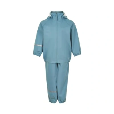 Afbeelding van Celavi Rainwear SET Recycle Regenjas voor kinderen, Maat: 98, Smoked blue