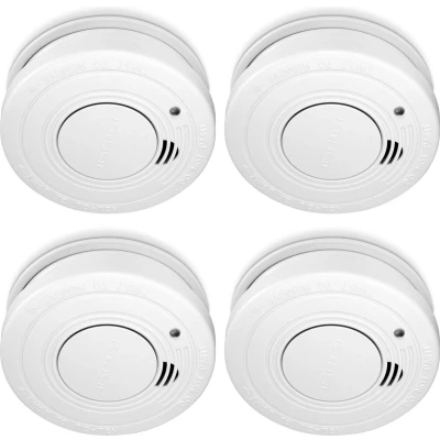 Afbeelding van Rookmelder met 5 jaar batterij, 4 pack Alecto SA 49 Wit