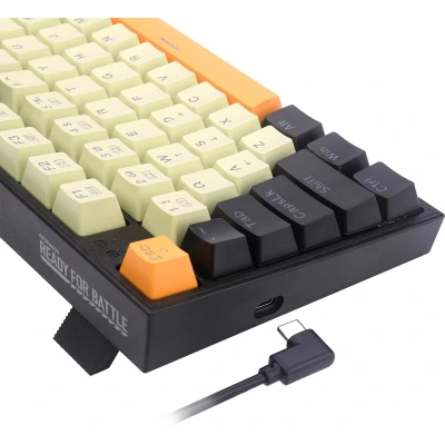 Afbeelding van Redragon mechanisch gamingtoetsenbord met RGB achtergrondverlichting, 94 toetsen, programmeerbare macro editie, numeriek toetsenblok, rode schakelaars, compact toetsenbord voor pc, Mac,