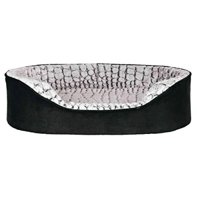 Afbeelding van Trixie hondenmand lino memoryfoam zwart / grijs 60x45 cm
