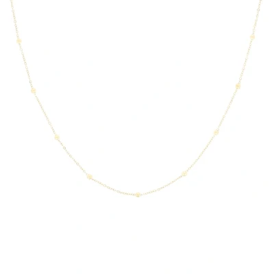 Afbeelding van OOZOO Jewellery goudkleurige ketting met bolletjes SN 2001
