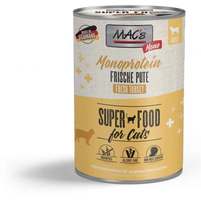 Afbeelding van MAC&#039;s CAT Monoproteïne blik 6x400g Kalkoen