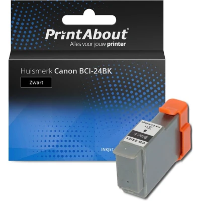 Afbeelding van Huismerk Canon BCI 24BK Inktcartridge Zwart