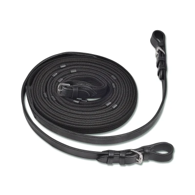 Afbeelding van Waldhausen Teugels X Line 19mm Lang Zwart 3m