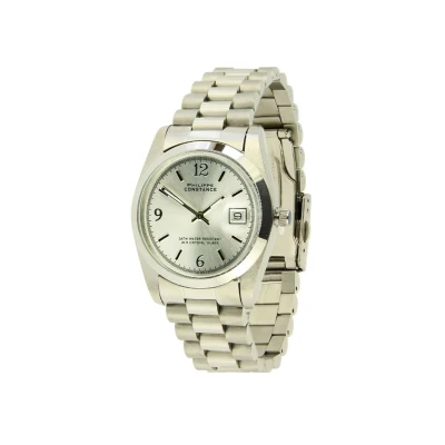 Afbeelding van PHILIPPE CONSTANCE &quot;LARGE SILVER&quot; PLAIN SILVER