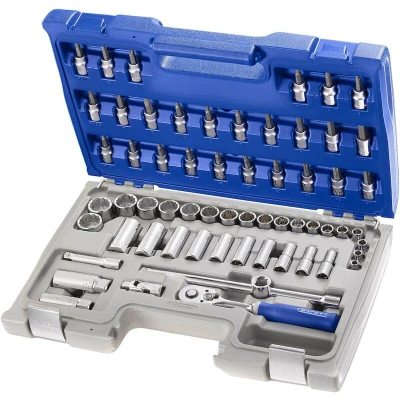 Afbeelding van Expert by Facom doppen en hulpstukken 3/8&quot; 61 delig in koffer E031806