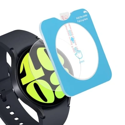 Afbeelding van kwmobile 2x smartwatch screenprotector geschikt voor Samsung Galaxy Watch 6 44mm Protector sporthorloge krasbestendig Transparant met aanbrengtool