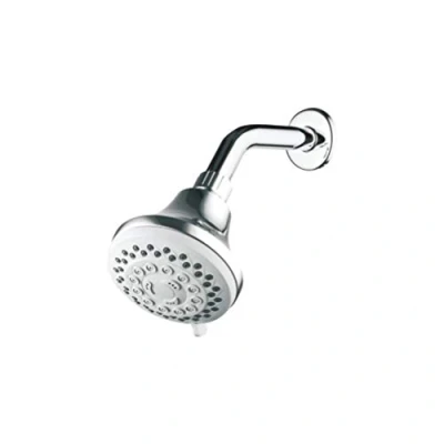 Afbeelding van Ibergrif, sprayer for shower with 5 jets, fixed artichoke, silver, diameter of 95 mm