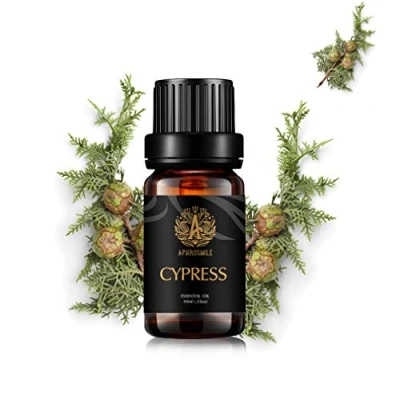 Afbeelding van Aromatherapie Cipres Essentiële Olie voor Diffuser, 100% Pure Geurende Luchtbevochtiger, 3.3 oz 10ml Therapeutische Grade Cypress Geur Massage, Thuis