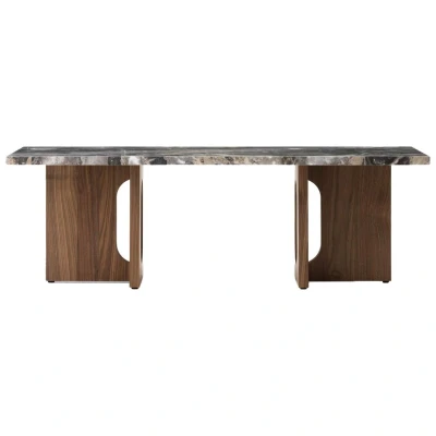 Afbeelding van Audo Copenhagen Androgyne Salontafel 120x45 Walnoot Grey Galaxy