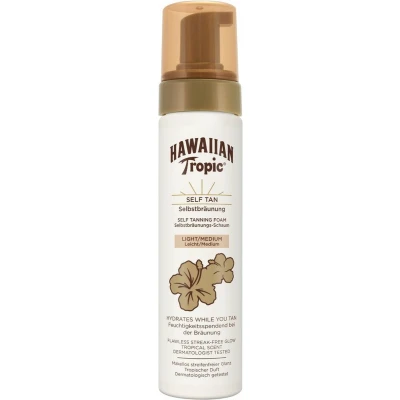 Afbeelding van 3x Hawaiian Tropic Sunless Tan Foam Light/Medium 200 ml