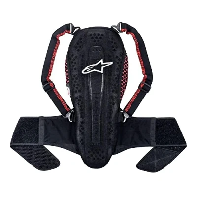 Afbeelding van Alpinestars Nucleon KR 2 Rugbeschermer, zwart rood, afmeting S voor man