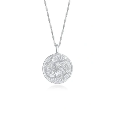 Afbeelding van Elli Zodiac SIGN FISH Ketting, Dames, Maat: 45, Silber