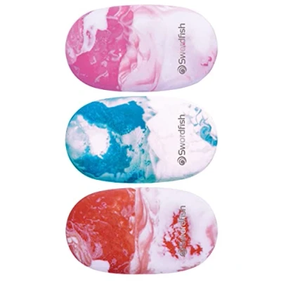 Afbeelding van Swordfish Marmeren gum [Pack van 3] PVC en ftalaat vrije tablet diverse kleuren [40377]