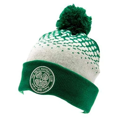Afbeelding van Celtic Cuff Bobble gebreide hoed