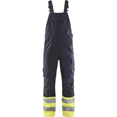 Afbeelding van Blaklader Bretelbroek Multinorm Inherent Klasse 1 2888 1512 Marine/High Vis Geel