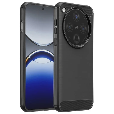 Afbeelding van imoshion Hoesje Geschikt voor Oppo Find X8 Siliconen Brushed Backcover Zwart