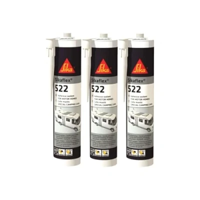 Afbeelding van SIKA Sikaflex 522 Caravan Wit 300ml Set van 3 Plamuurlijmen