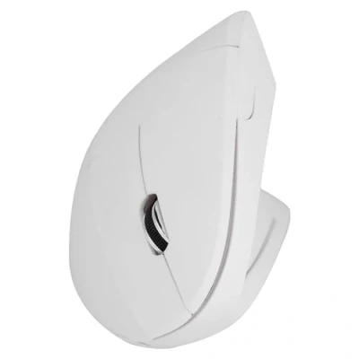 Afbeelding van Hakeeta draadloze verticale muis, optische 1600DPI ergonomische gamingmuis Niet vertraging voor pc/laptop (wit)